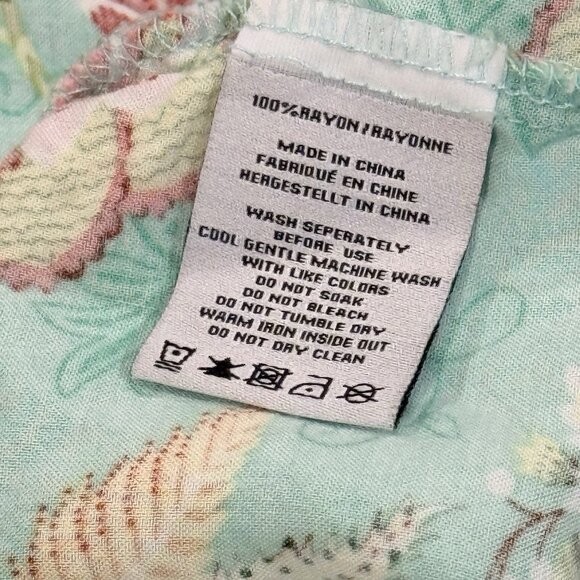 Sunday Mi Amor Womens Small Green Cottage Prairie Romantic Midi Floral Dress - Picture 6 of 9